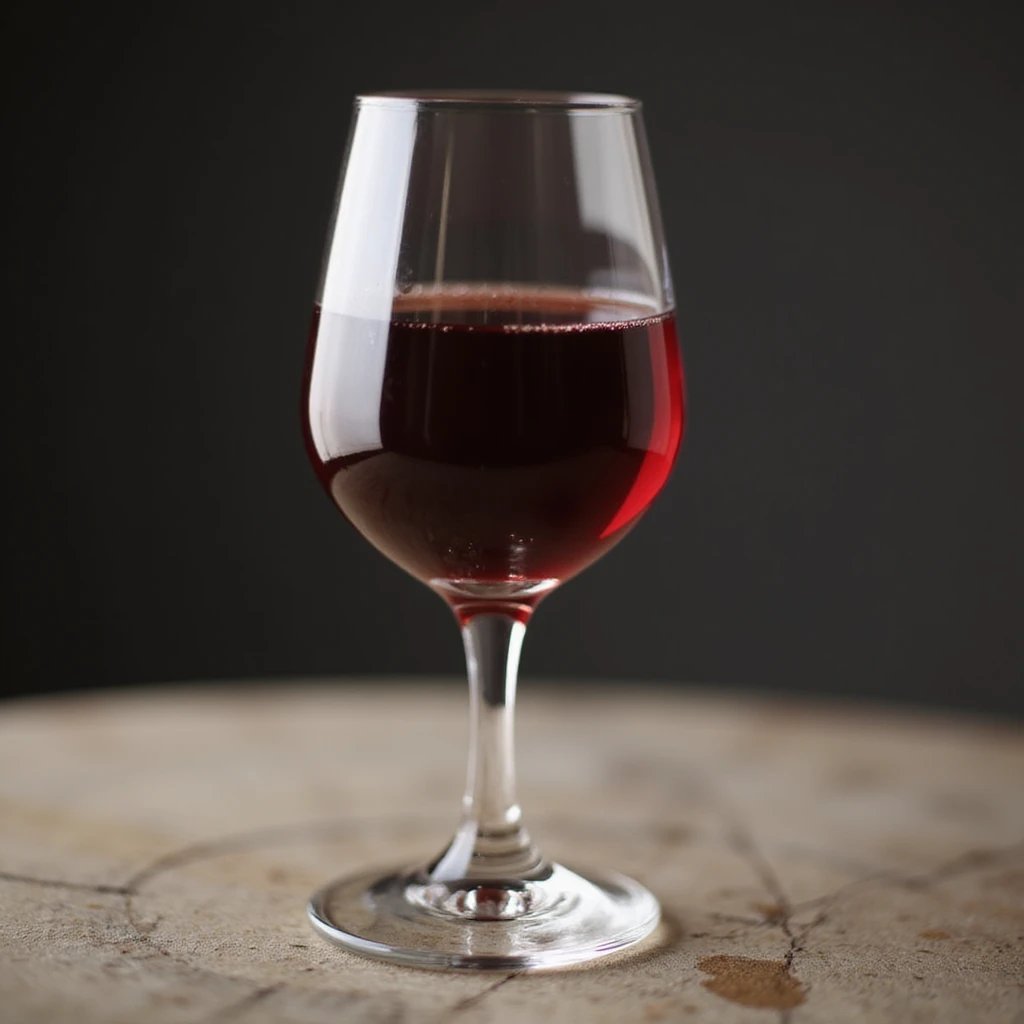 realistic glass of red wine, photorealistic style, transparent background emoji