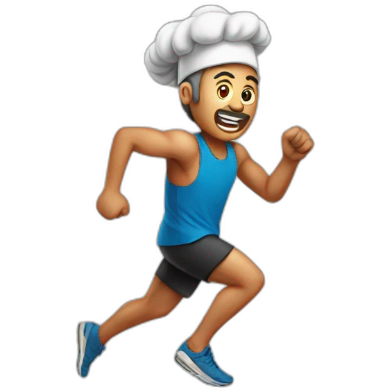 Running Kebab emoji