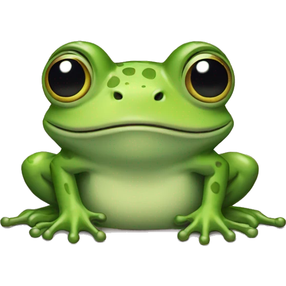 Grogu earing frog  emoji