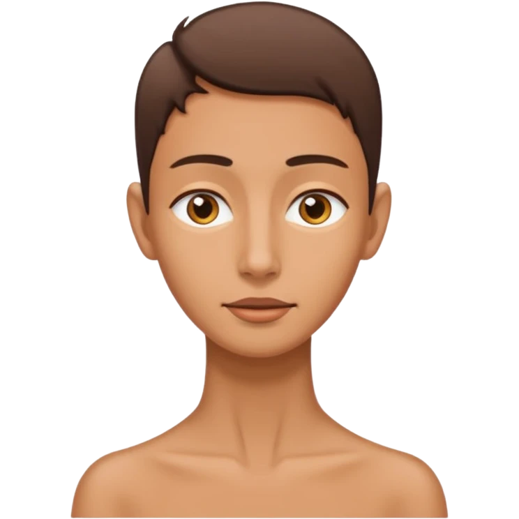 what i mean by tilted is that its stretched to the direction of the neck  emoji