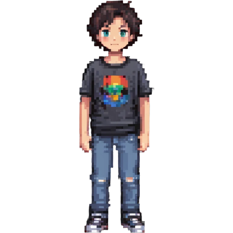 boy with casual clothes emoji