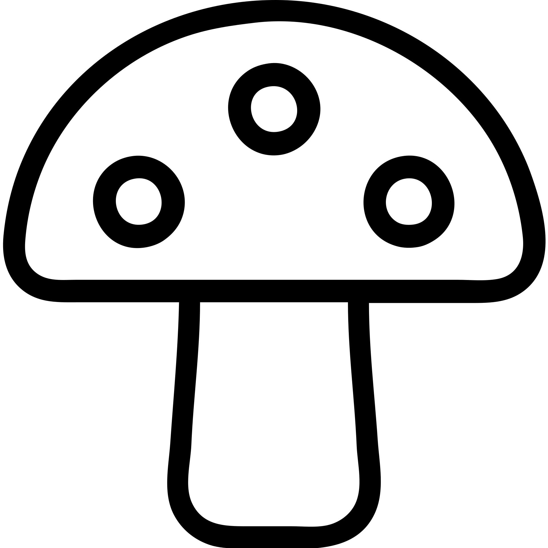 mushroom icon, outlined, no fill, classic icon look emoji