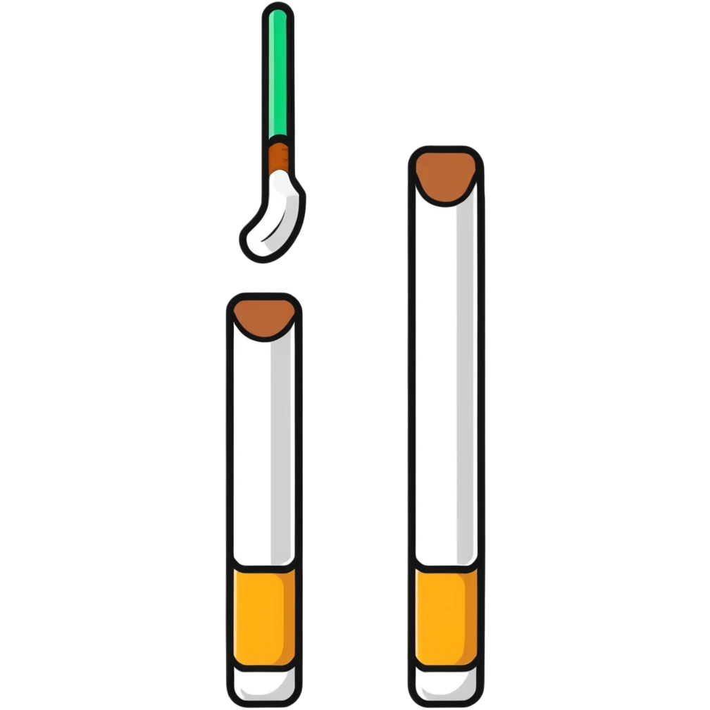 single white cigarette alone emoji