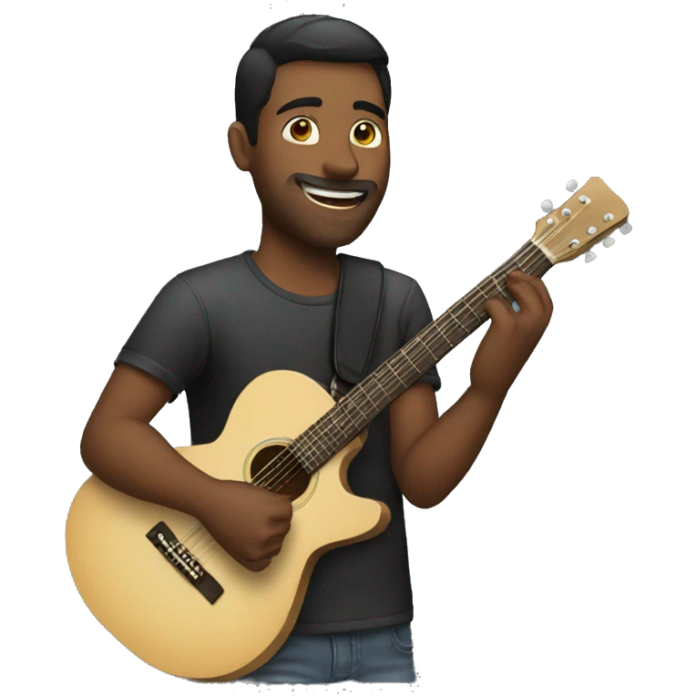man playing guitar emoji
