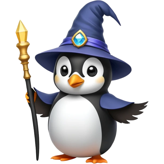 Penguin Wizard emoji
