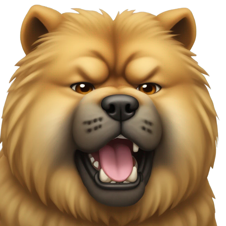 Chow Chow angry  emoji