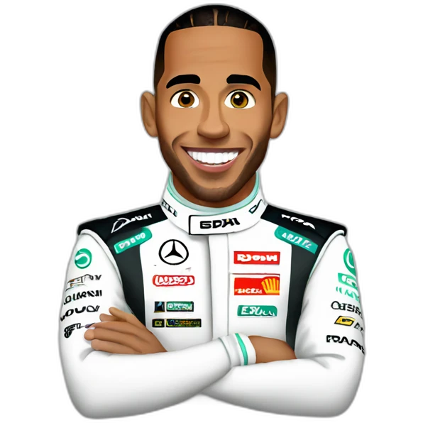 Lewis Hamilton with Formula 1 emoji