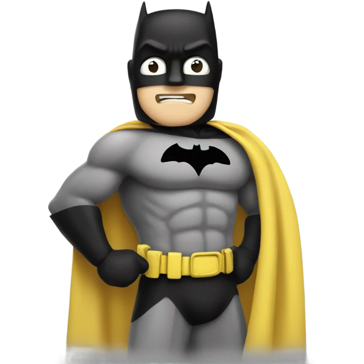Batman holding a banana  emoji