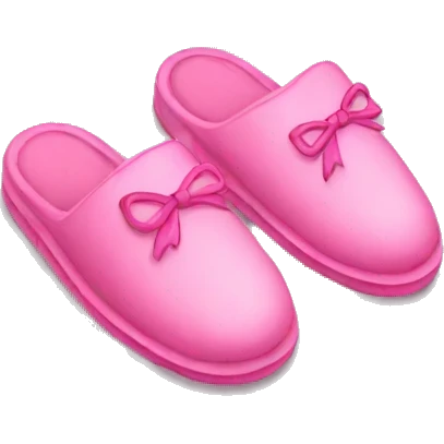 Pink slippers emoji