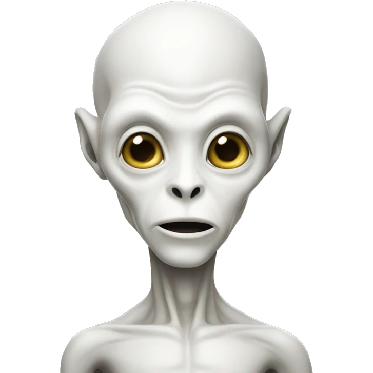 white alien emoji