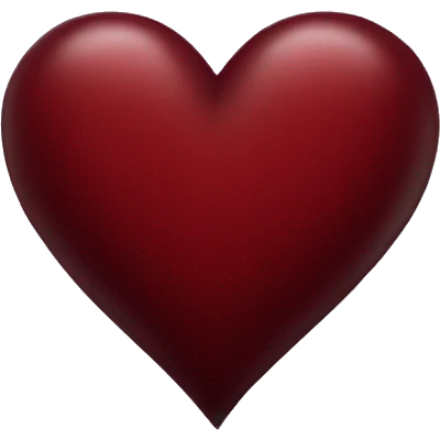 Dark red heart emoji