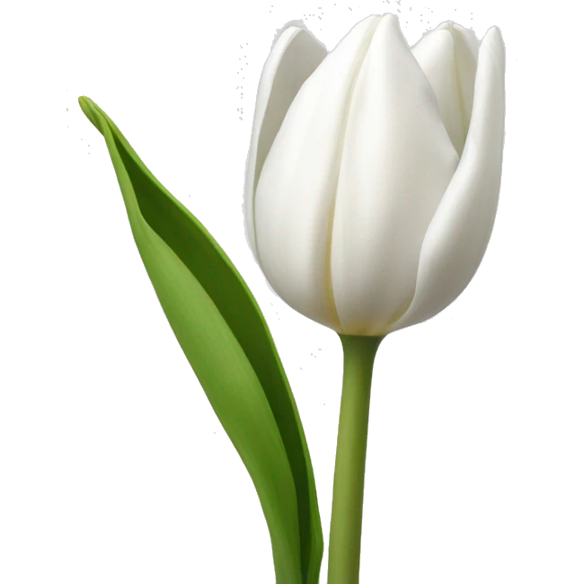 White tulip emoji