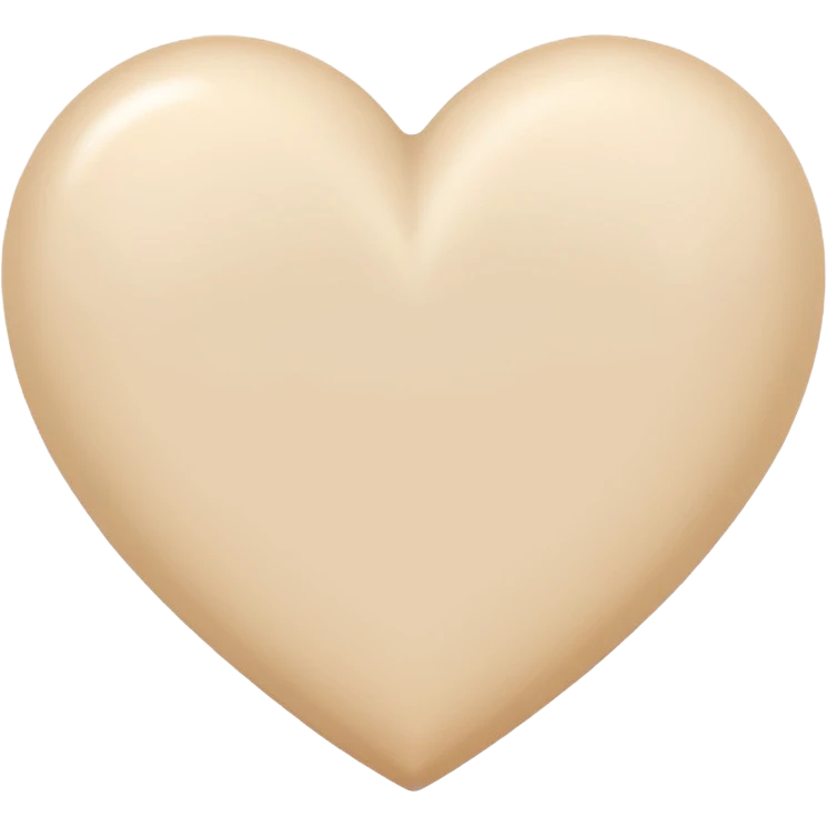 A pale beige gesture of love emoji