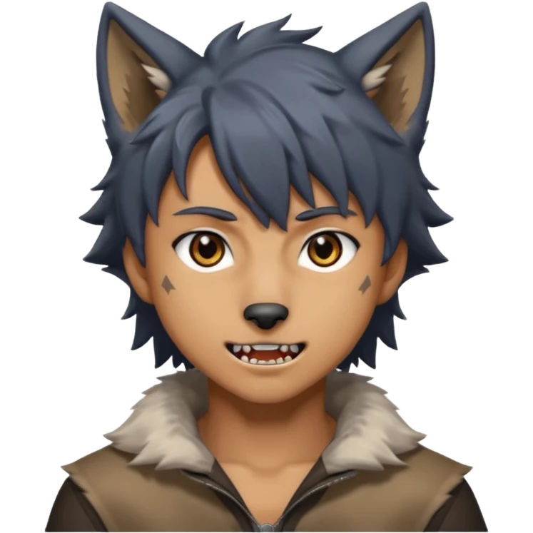 Wolf Anime Boy emoji
