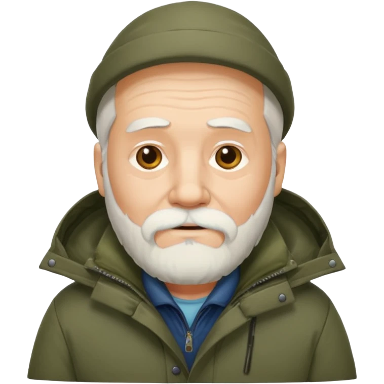 old Man in parka emoji