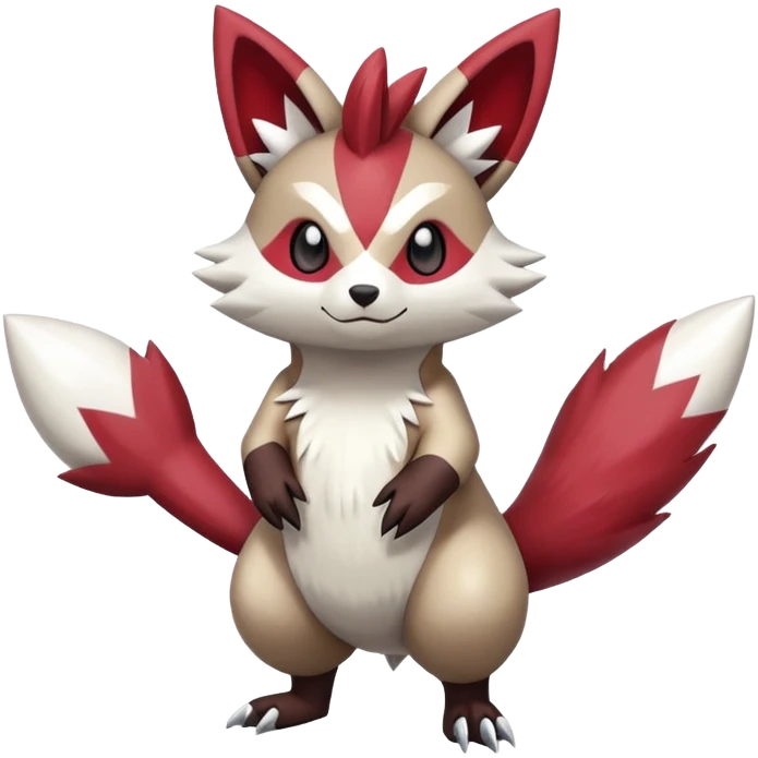  Zigzagoon-Furret-Zangoose-Hybrid (Full body) emoji
