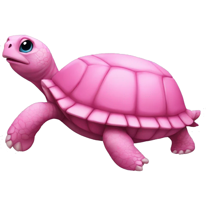 A pink turtle emoji