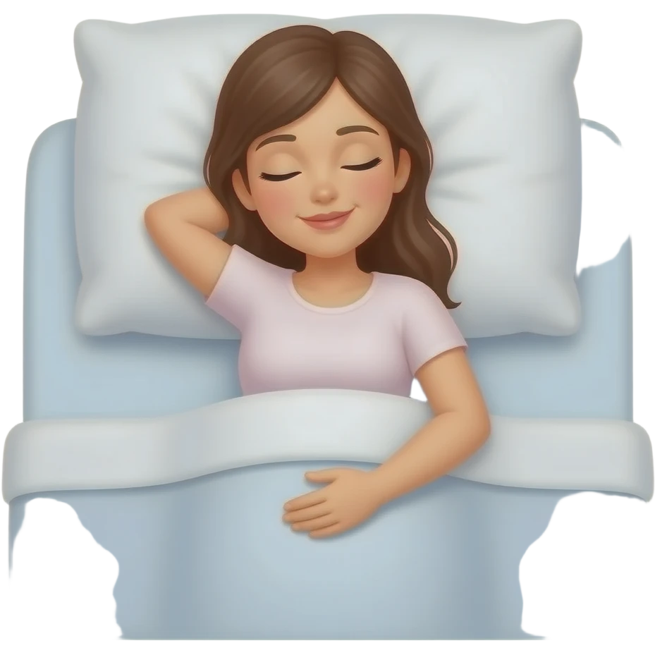 Hembarazada con flojera durmiendo emoji