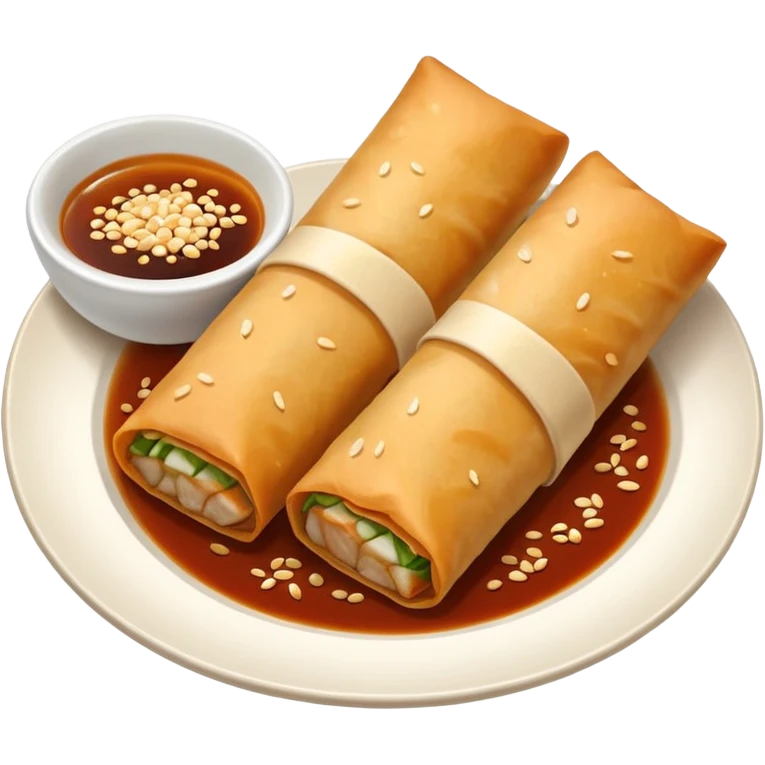 spring rolls in sauce emoji