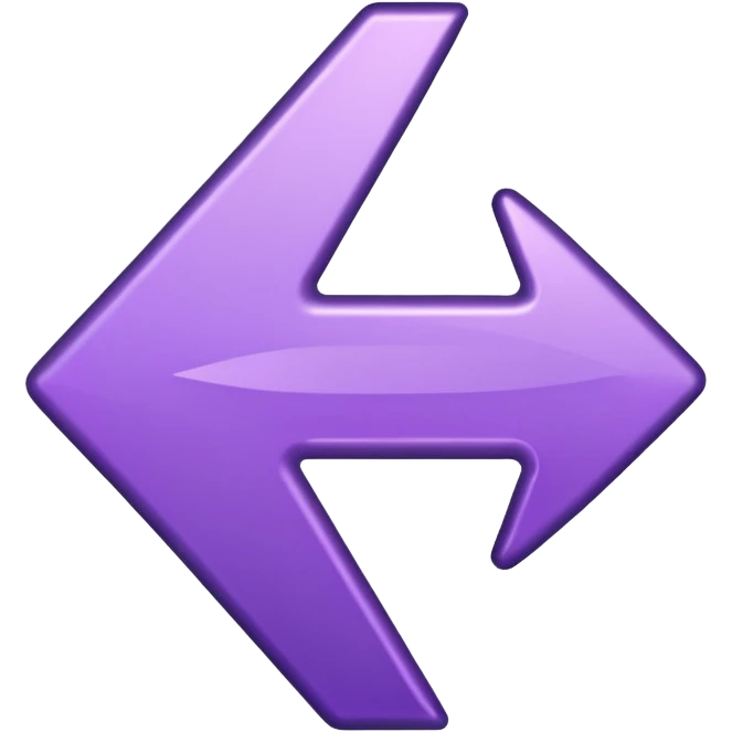 seta para direita roxa emoji