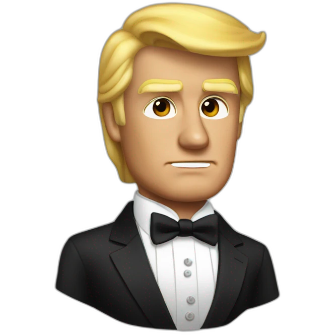 Trump as james bond emoji