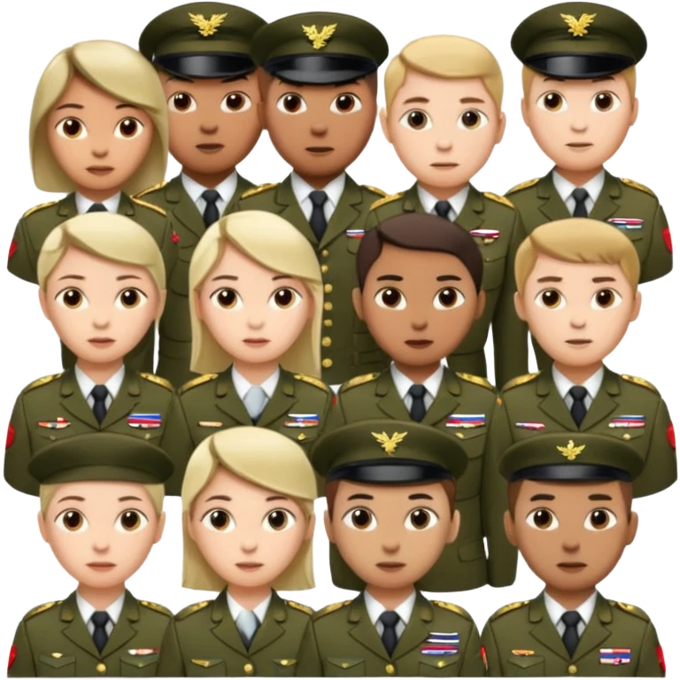 Iceland army group image in professional look emoji