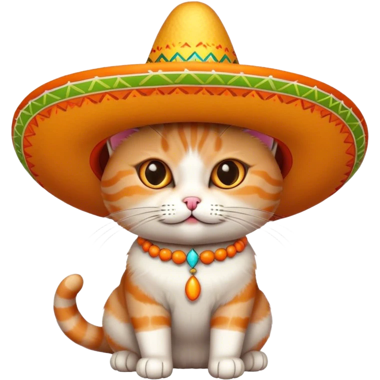 Cat wearing a sombrero  emoji