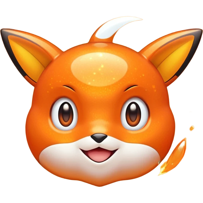 glitter pokemo orange emoji