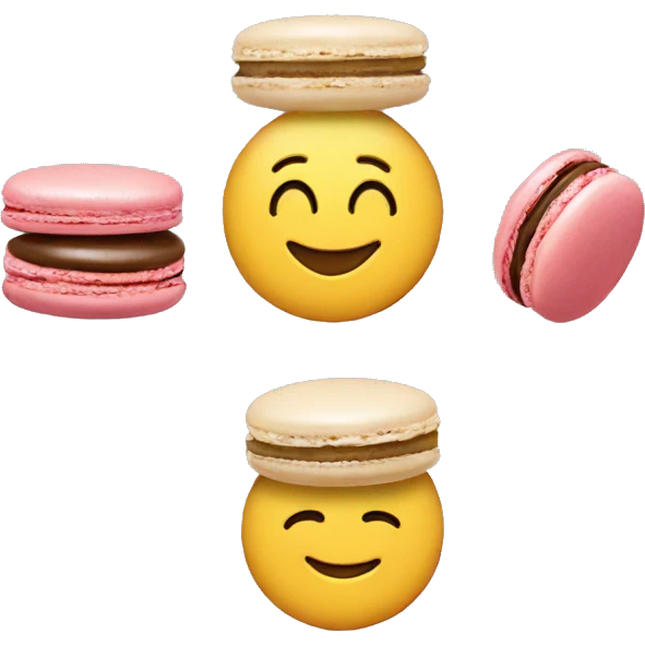 Macron and macaron emoji