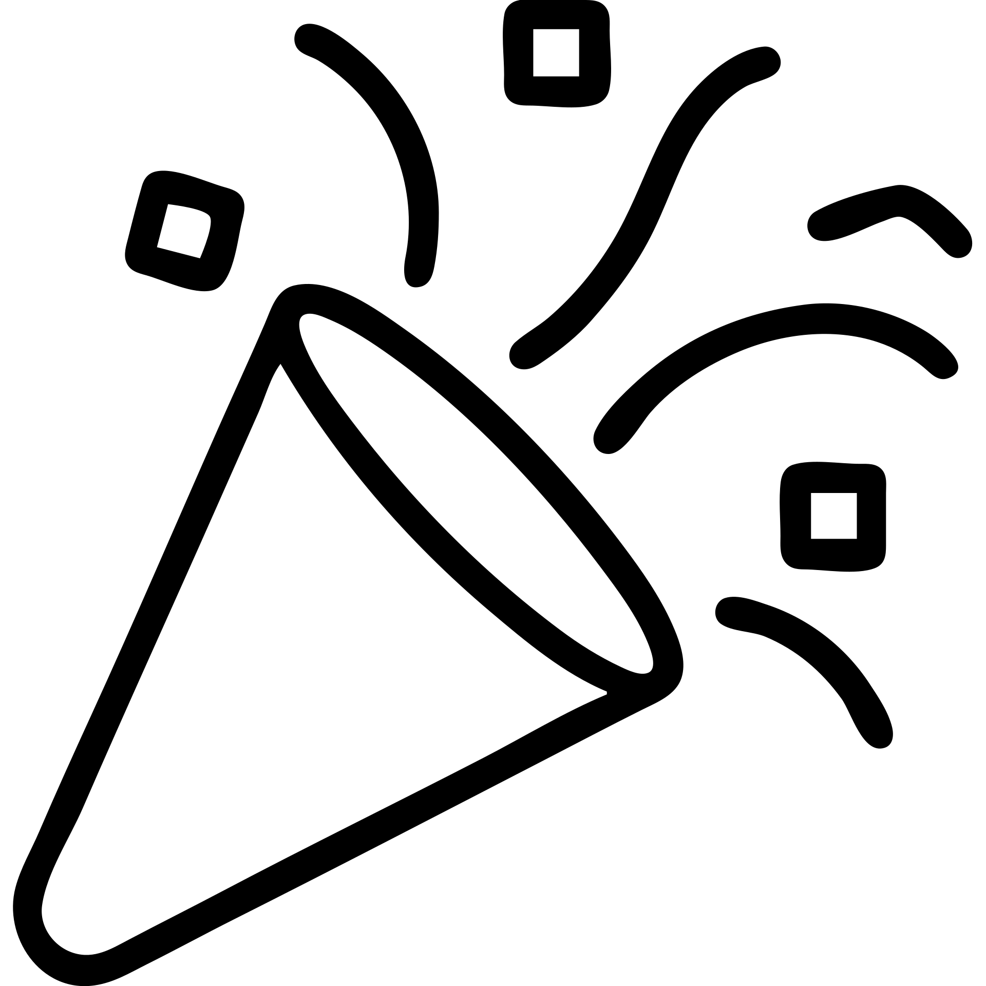 outlined party popper icon emoji
