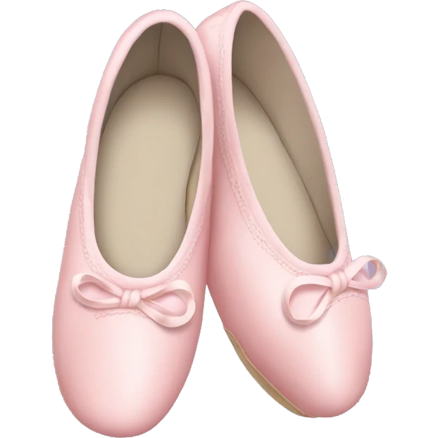 Pale pink ballet shoes emoji