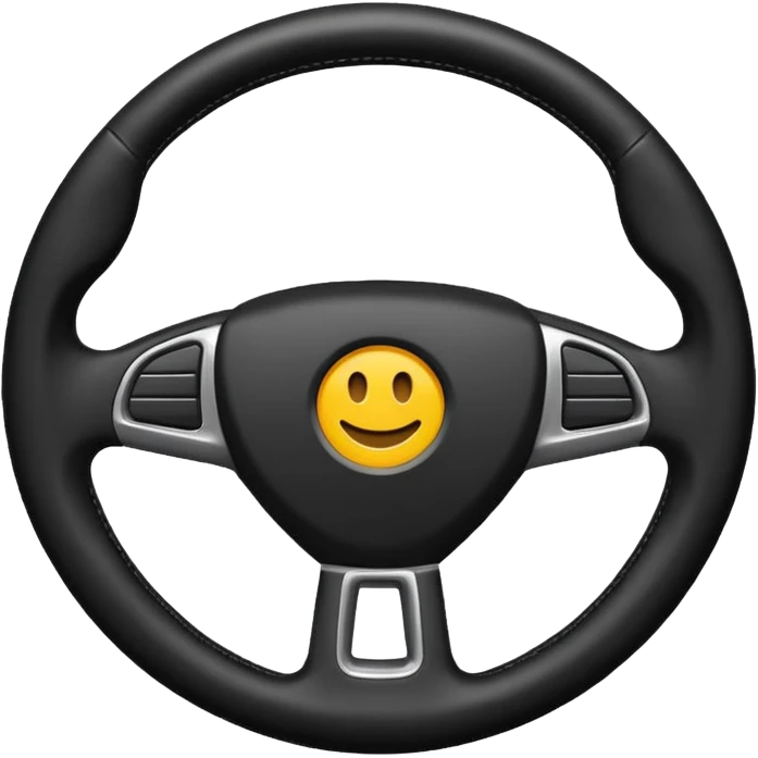 car steering wheel with no emoji emoji
