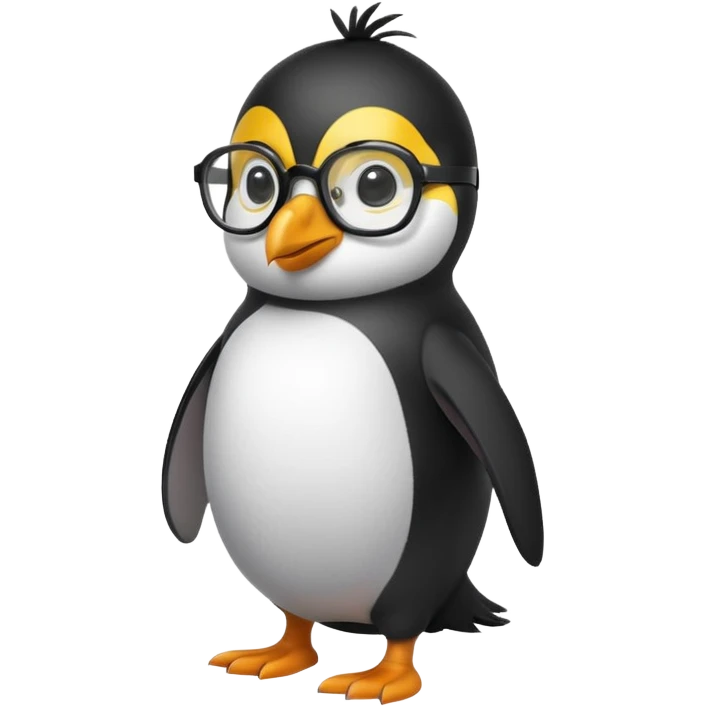 пінгвін в окулярах emoji