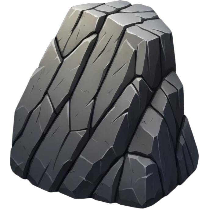 Long black rock emoji
