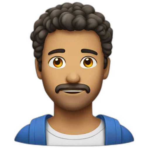 homem decepcionado com a mão no rosto emoji