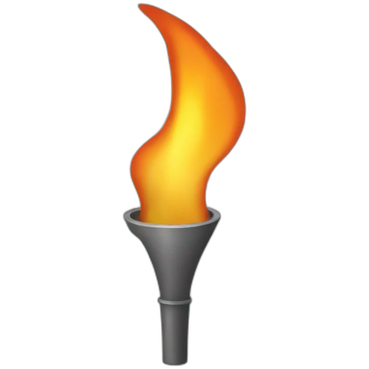 Flame torch emoji