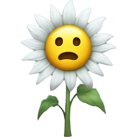 sunflower ghost emoji