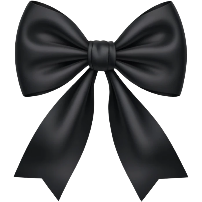 Black bow emoji