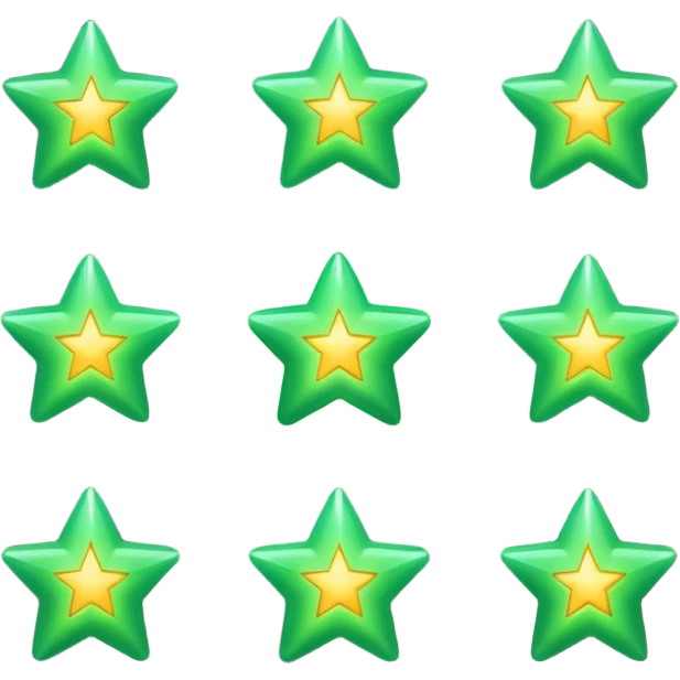 estrelas verdes emoji