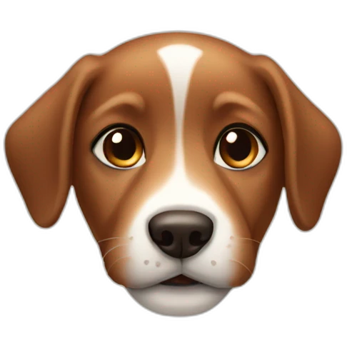 Brown puppy emoji