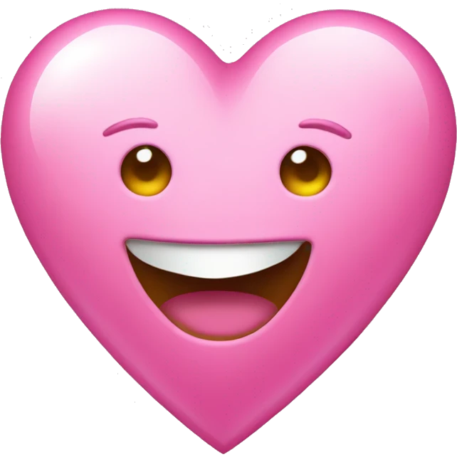 pink shiny heart emoji