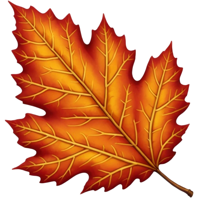 red birch leaf  emoji