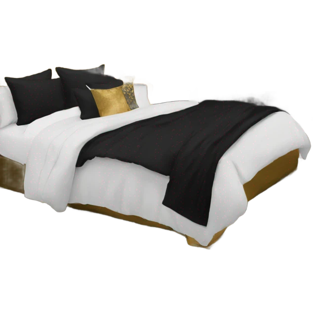 black and gold bedroom emoji