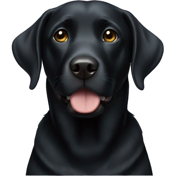 black lab emoji