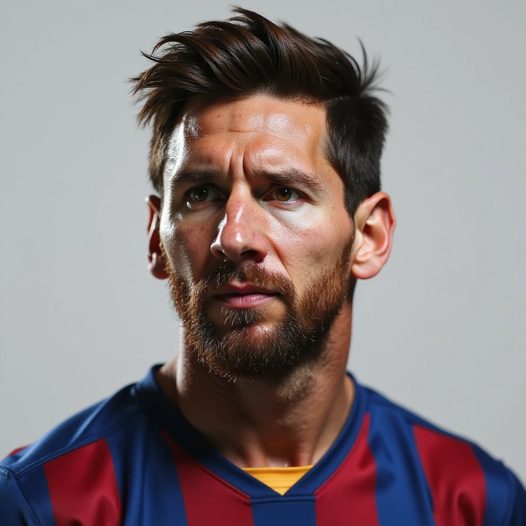 Lionel Messi, famous footballer, realistic style, photorealistic portrait emoji