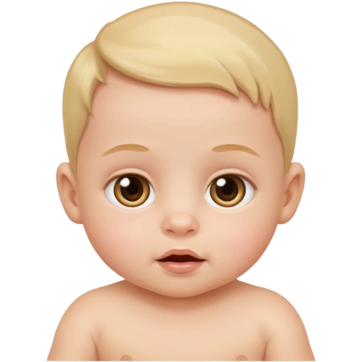 baby unique looking emoji