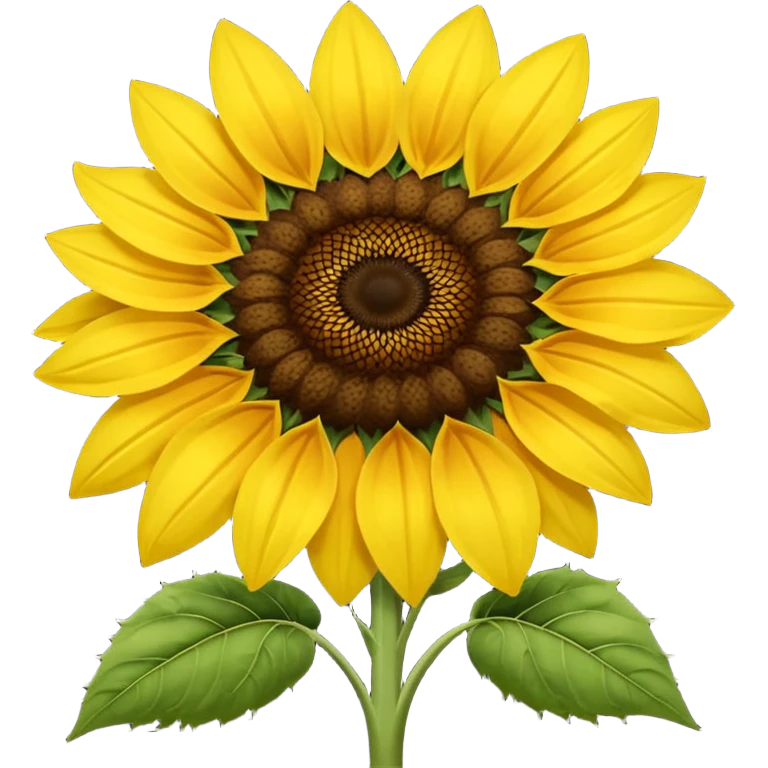 large sunflower with round center emoji