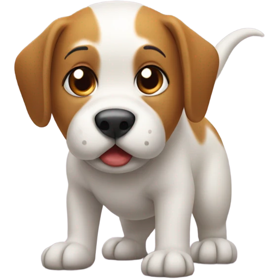 Dog pooping emoji
