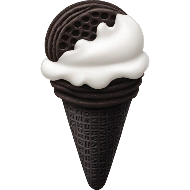 Oreo ice cream emoji
