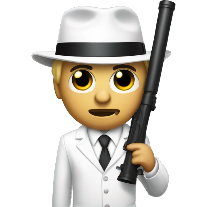 white suit mafia with bazooka emoji